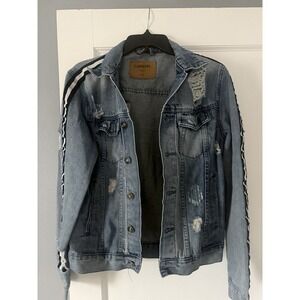 carbon mens jean jacket sz small